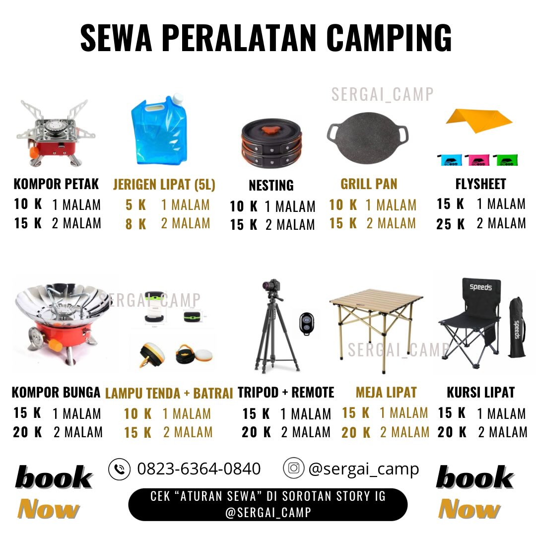 Harga Alat Masak & Furniture
